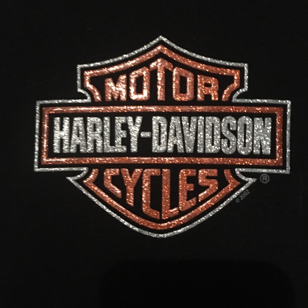 Harley-Davidson Sparkle Orange/Silver Lettering - Picture 3 of 6